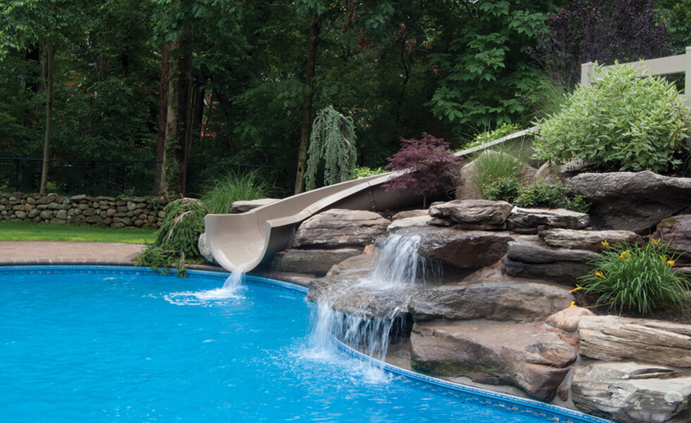 Rock Waterfall and Slide