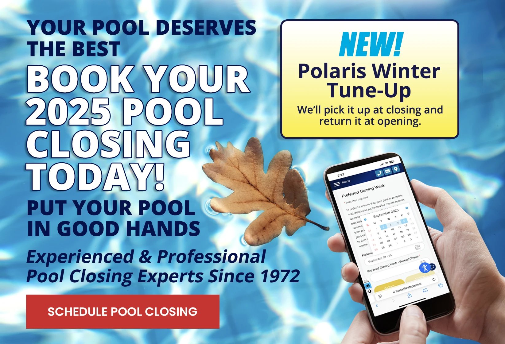 Pool Opening popup